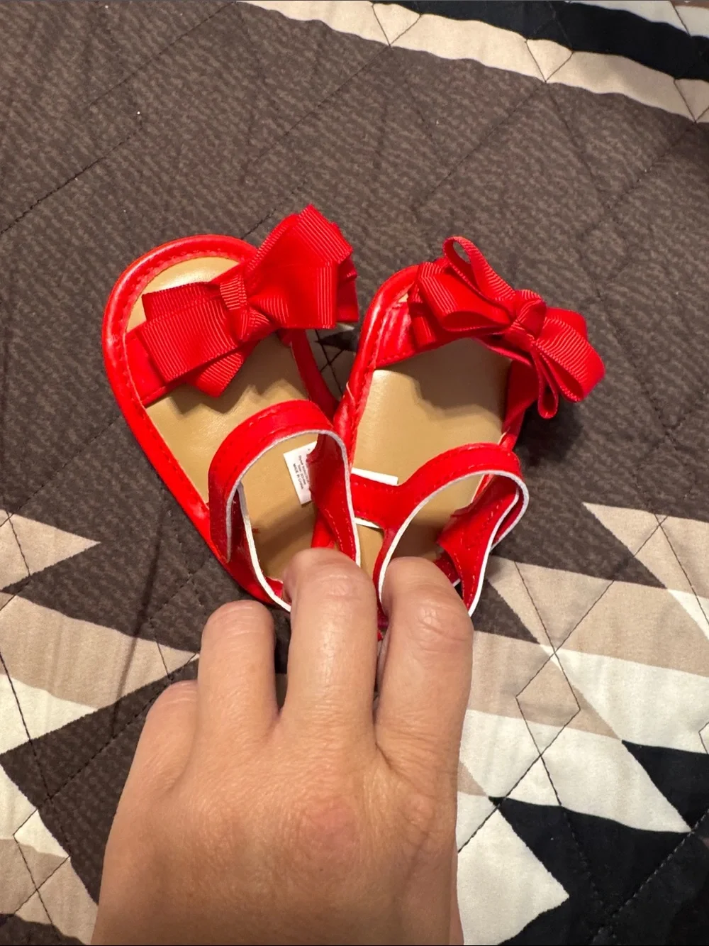 Red Girls' Bow Mary Jane & Sandal Set - Kids Shoes
